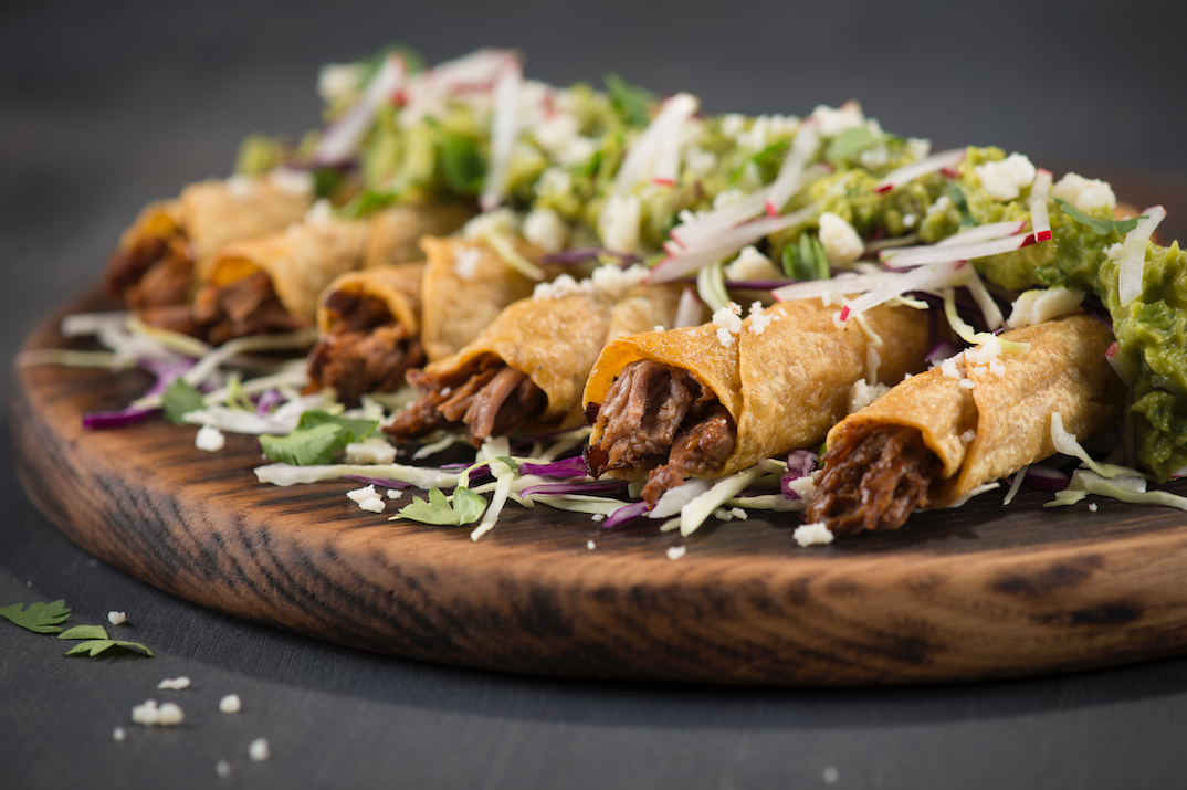 Shredded Beef THINcredible Taquitos with Spicy Guacamole Recipe Mi