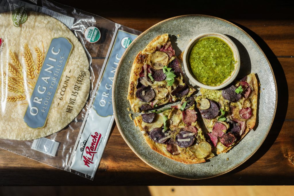 Pesto Pizza Pie Recipe | Mi Rancho®: Pure Tortilla Joy