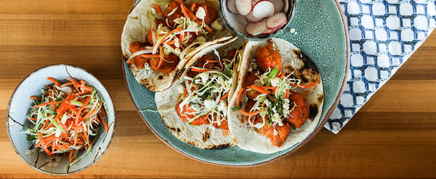 Fried Cauliflower Buffalo Tacos Recipe Mi Rancho® Pure Tortilla Joy